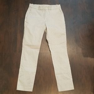 H&M Pinstripe Stretch Ankle Trouser